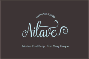 Ailave: An Elegant Script Font for Editorial Design