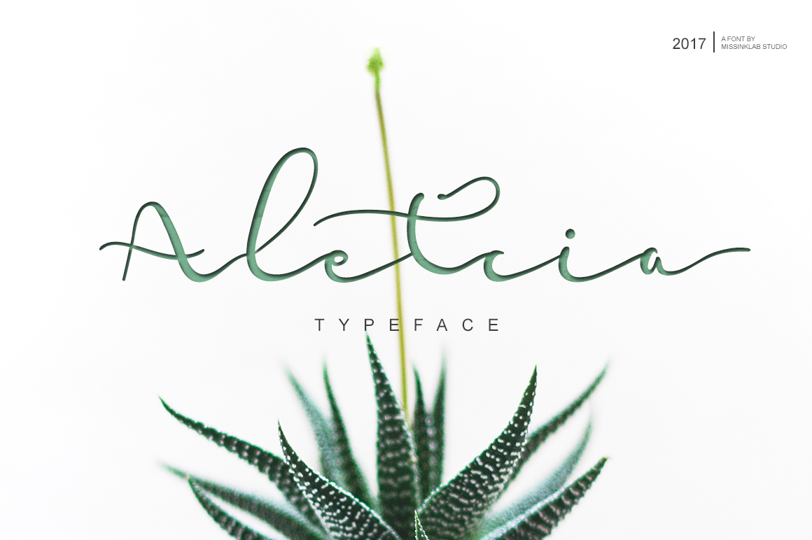 Aletcia: A Modern Script Font for Web Design