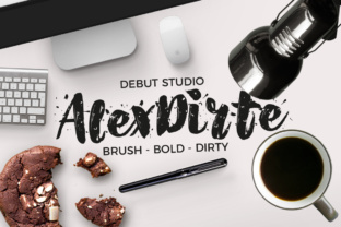 AlexDirte: A Gritty Script Font for Editorial Design