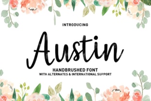 Austin: A Modern Script Typeface for Editorial Design