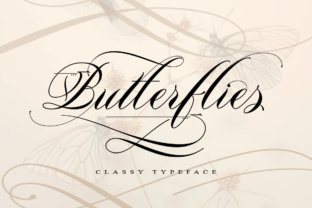 Butterflies: An Elegant Script Font for Web Design
