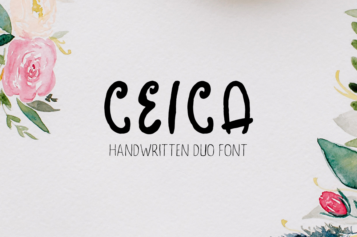 Ceica Duo: A Handwritten Typeface for Modern Web Design