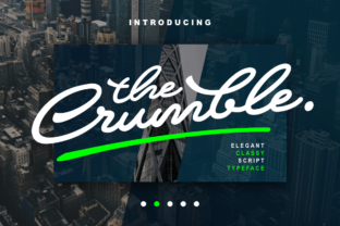 Crumble Typeface: Elegant Script for Logos