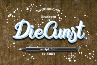 DieCunst: A Handmade Script Font for Bold Campaigns