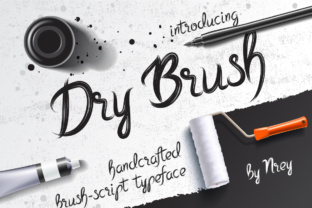 Dry Brush Font for Handmade Products