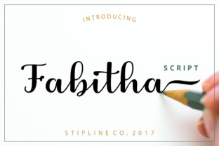 Fabitha: A Luxe Script Font for Crafters
