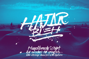 Hajar Bleh: A Handwriting Font for Bold Web Design