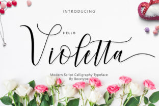Hello Violetta: A Modern Script Font for Makers