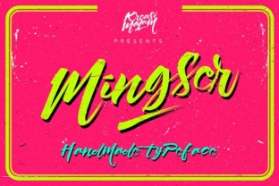 Mingser: A Playful Handmade Font for Crafters