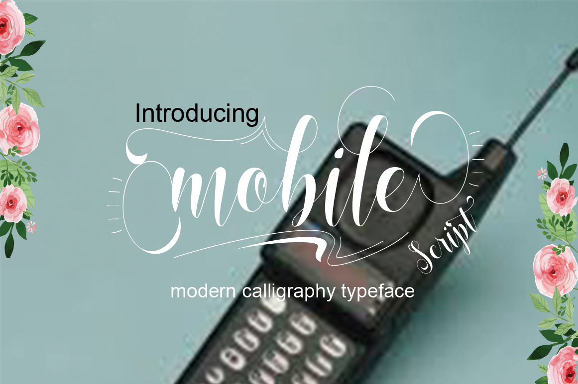 Mobile Font: A Modern Handwritten Typeface for Brands