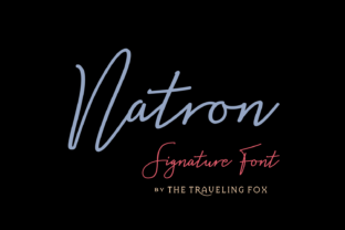 Natron: The Friendly Signature Font for Modern Brands