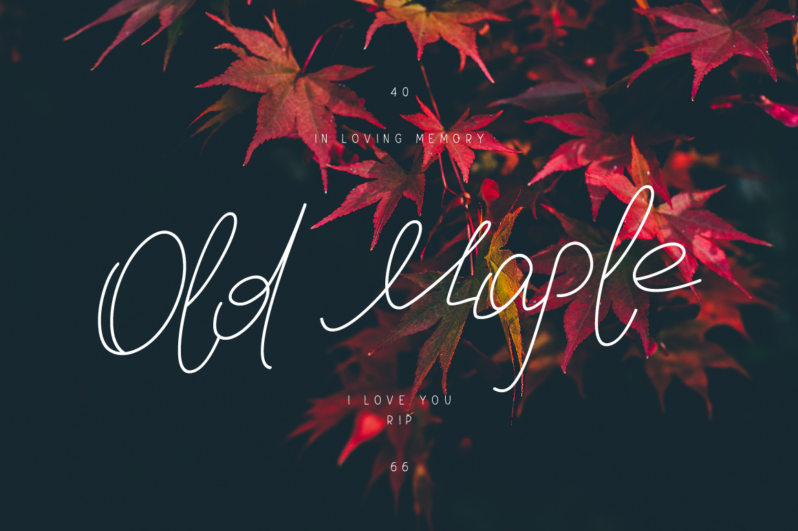 Old Maple: A Handwritten Typeface for Authentic Branding