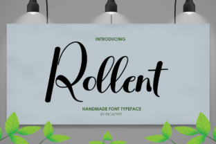 Rollent: A Hand-Painted Script Font for Makers