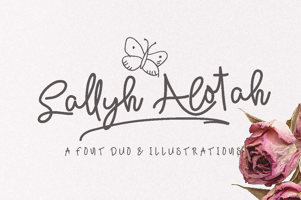 Sallyh Alotah: A Modern Script Font for Web Design