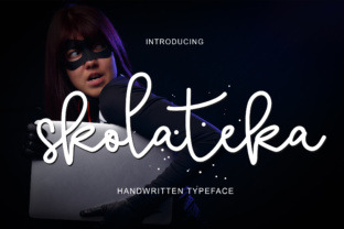 Skolateka: A Handwritten Font for Editorial Design