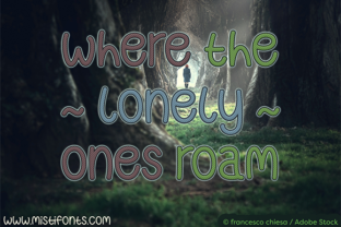 Where the Lonely Ones Roam Font for Bold Campaigns